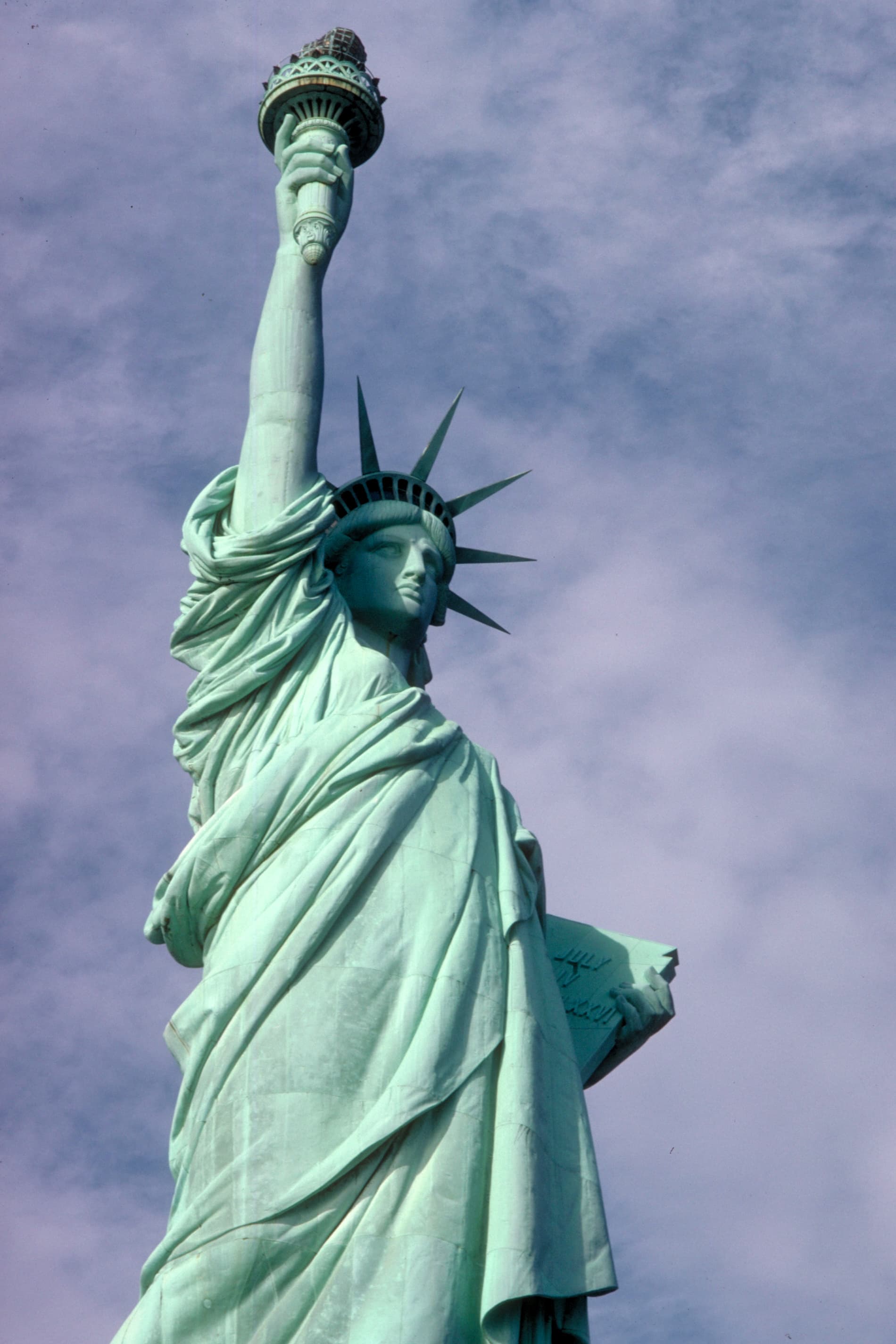 The Statue of Liberty in New York Harbor